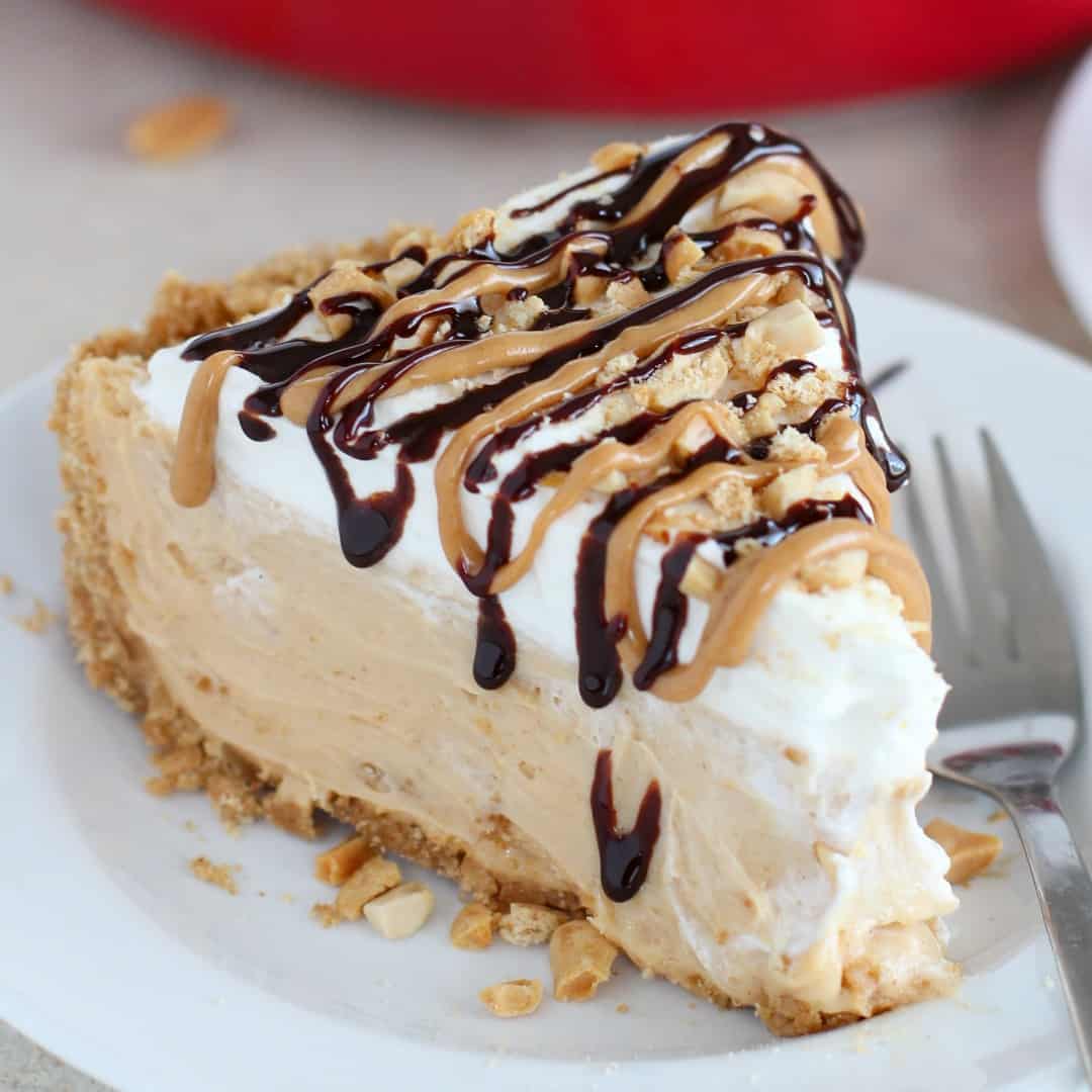 No Bake Whipped Peanut Butter Pie Kitch Me That