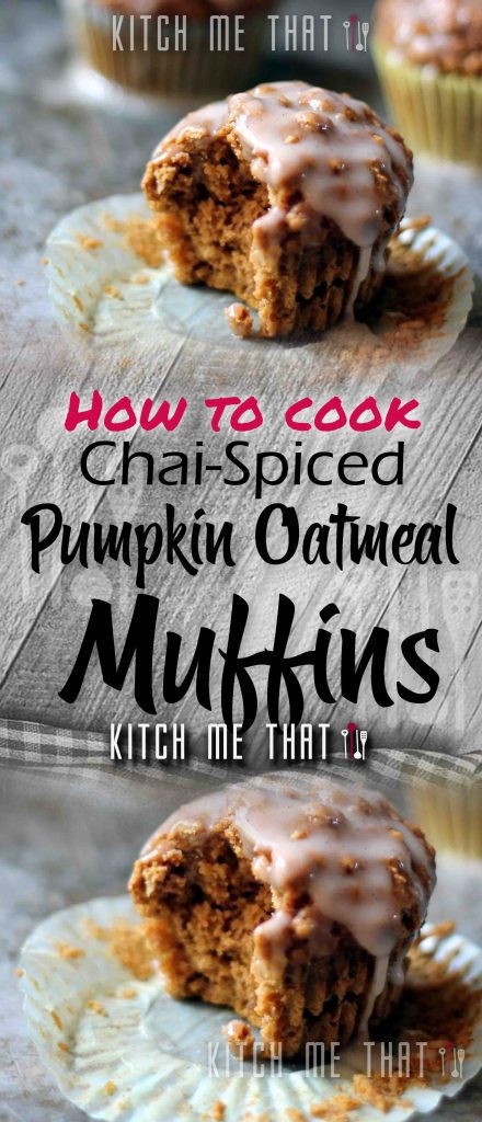 Chai-Spiced Pumpkin Oatmeal Muffins