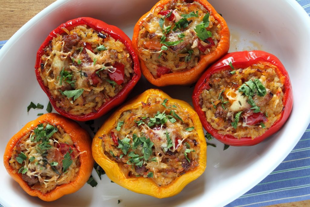 Stuffed Bell Peppers 2024 | American, Appetizer, Beef Recipes, Dinner, Featured, Main Meals, RECIPES, Trending, Worldly Faves