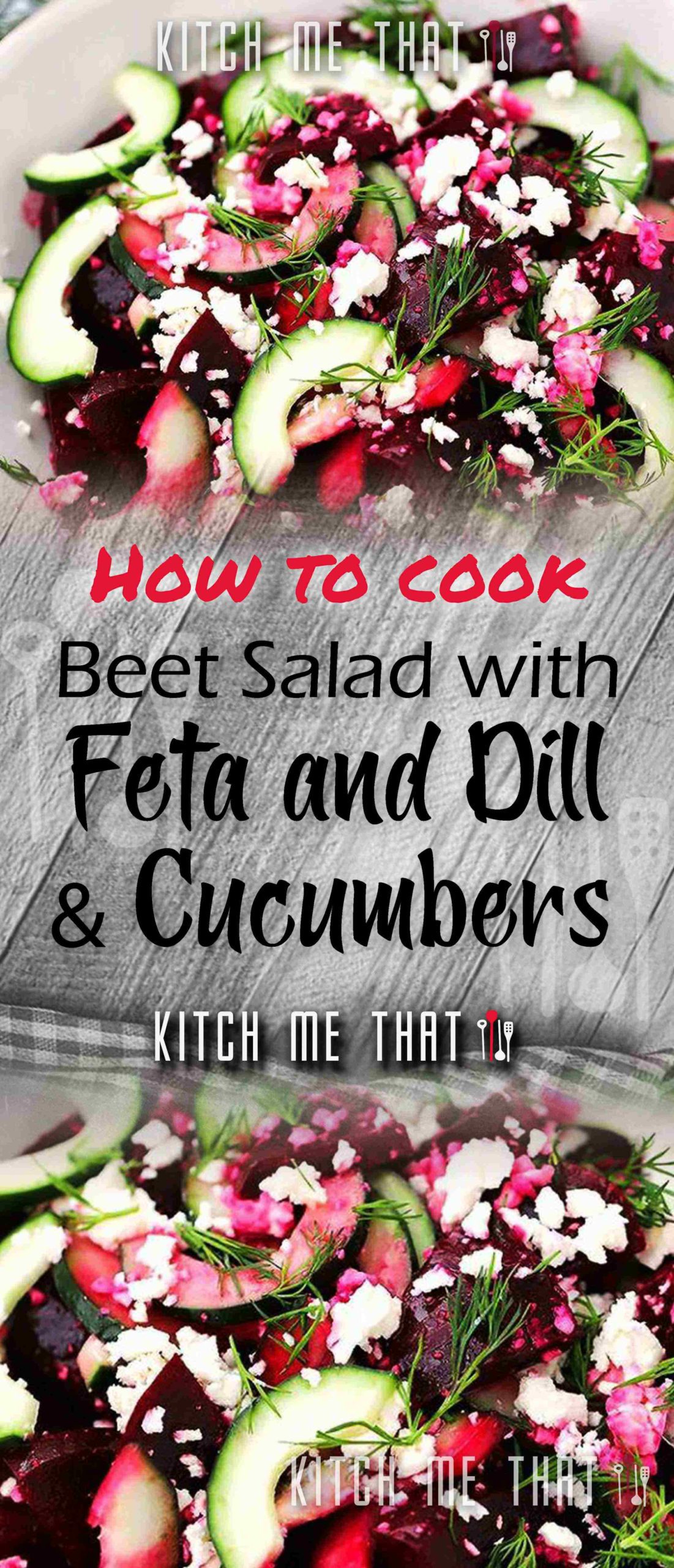 Beet Salad with Feta, Cucumbers, & Dill