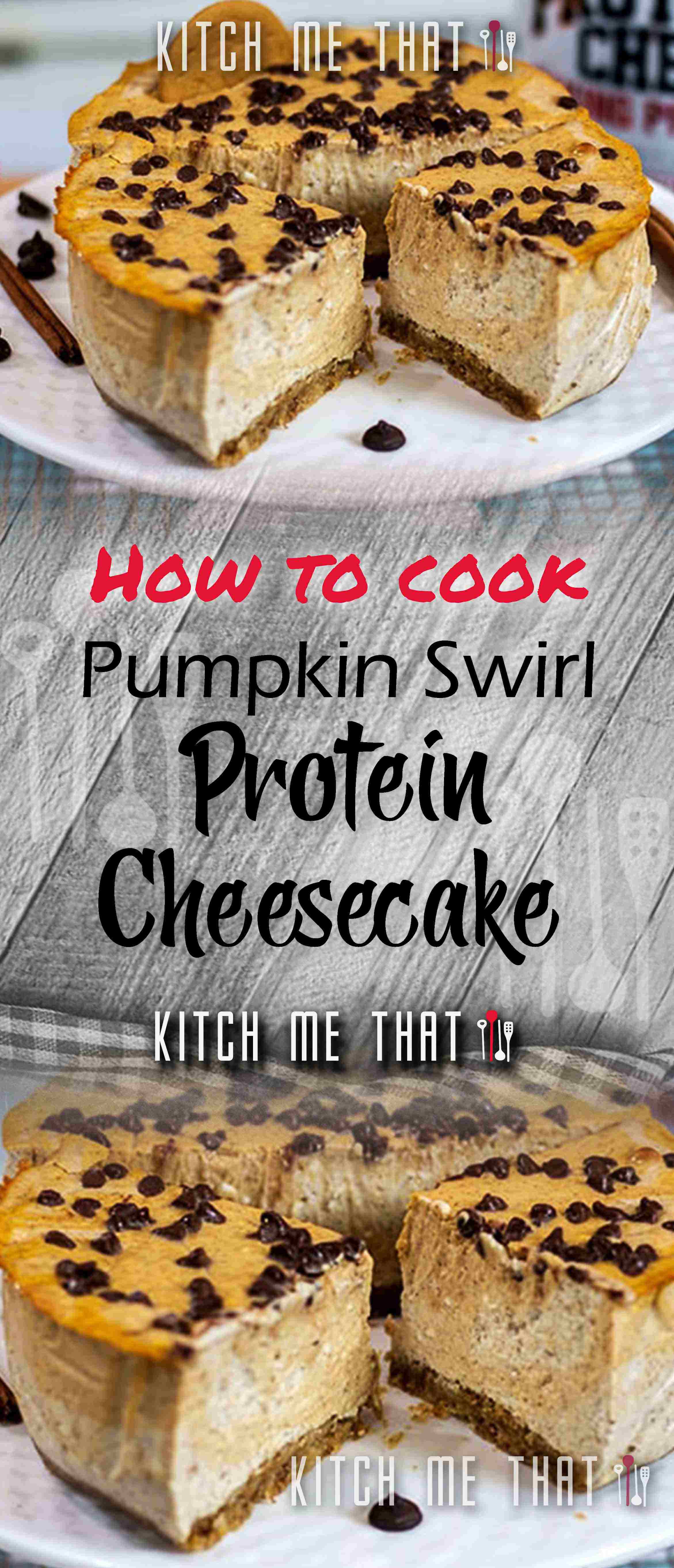 Pumpkin Swirl Protein Cheesecake