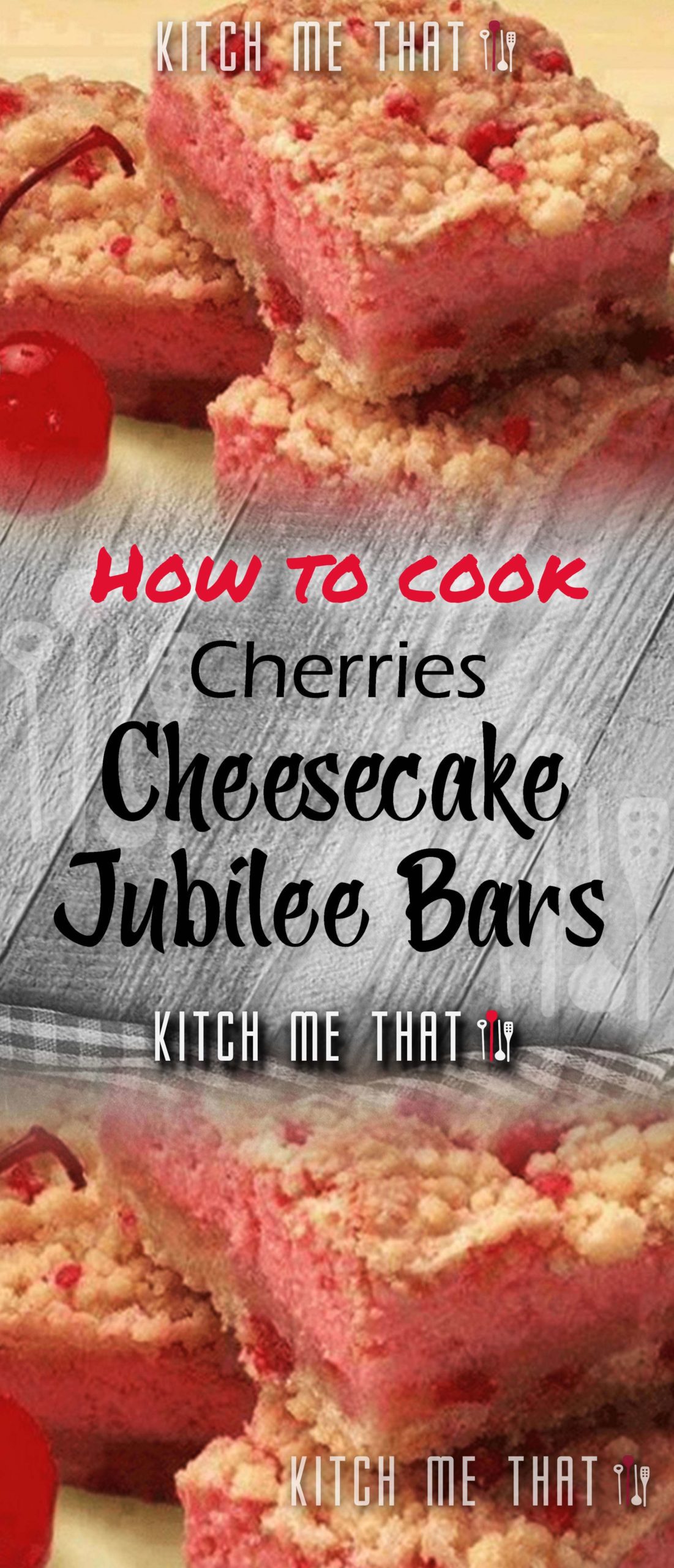 Cherries Jubilee Cheesecake Bars