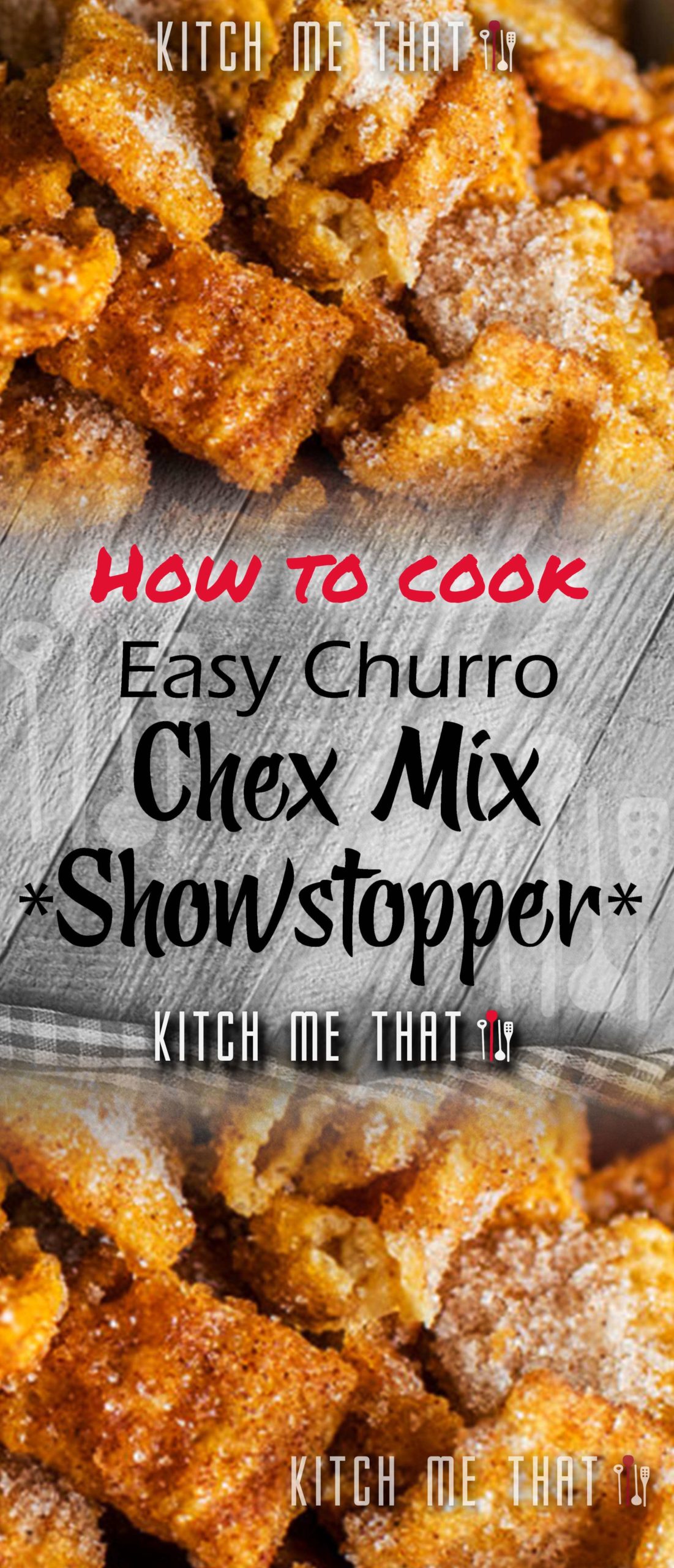 Easy Churro Chex Mix