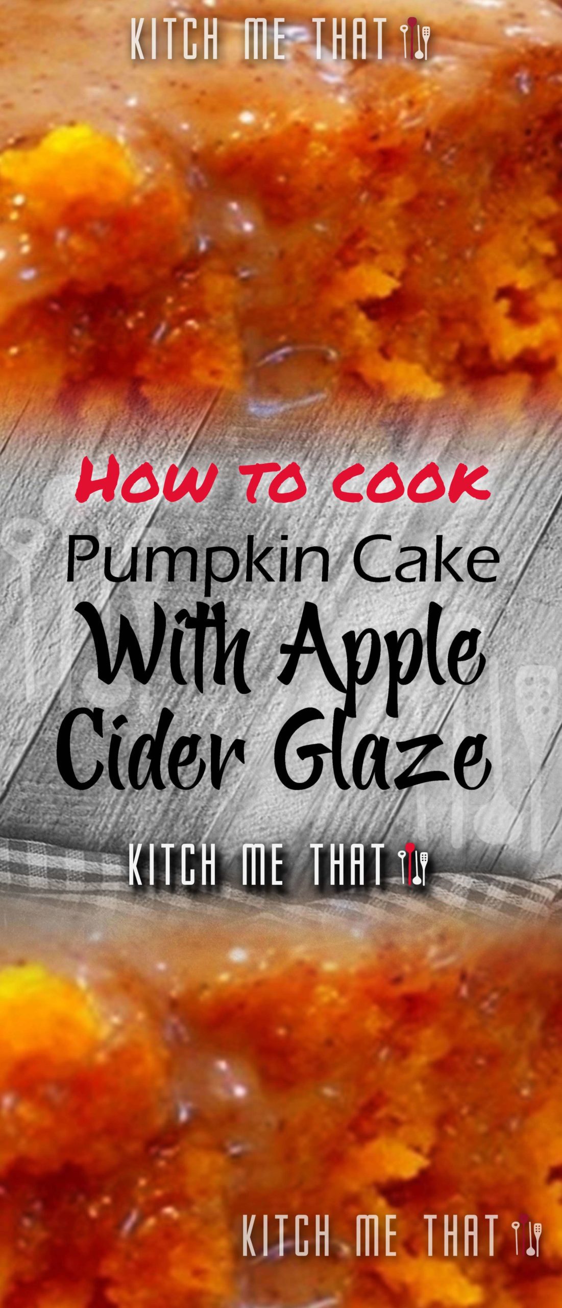 Two-Ingredient Pumpkin Cake With Apple Cider Glaze
