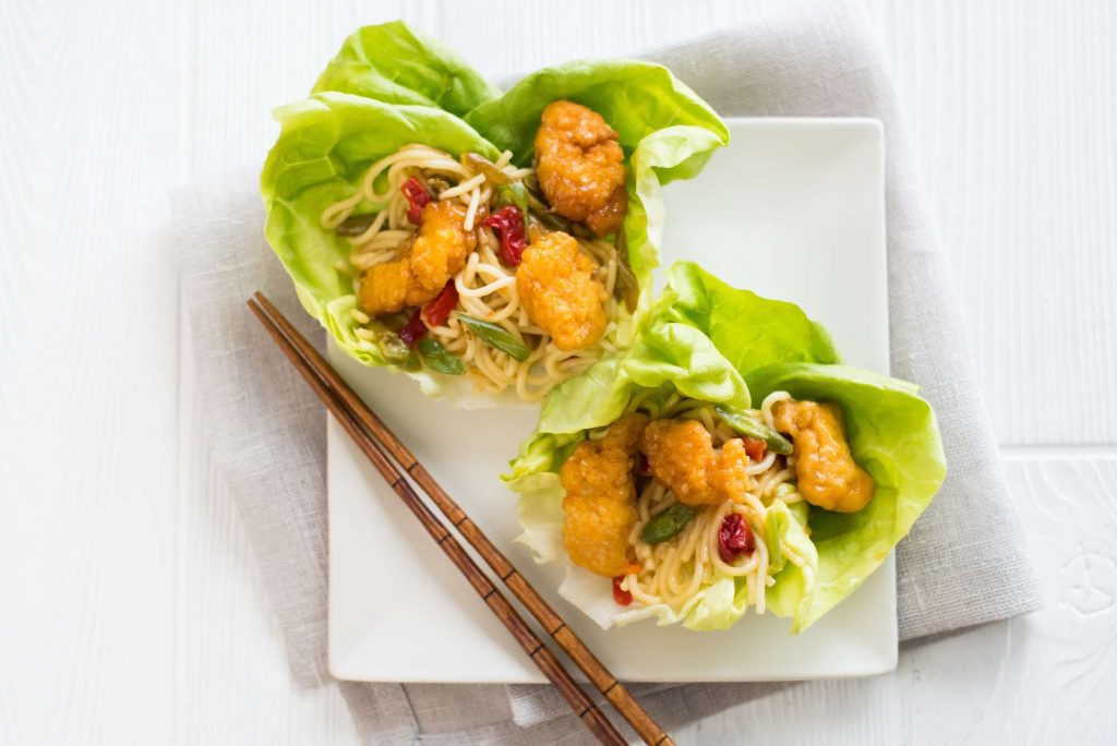 Fast-Cooking Chicken Lettuce Wraps