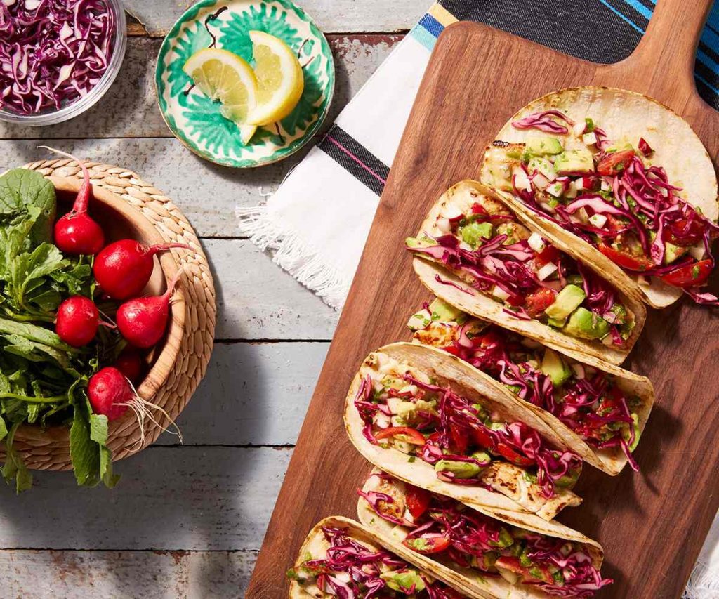 Fish Tacos with Avocado Radish Salsa and Pickled Cabbage 2023 | Health & Diet, RECIPES, Under 300 Calories