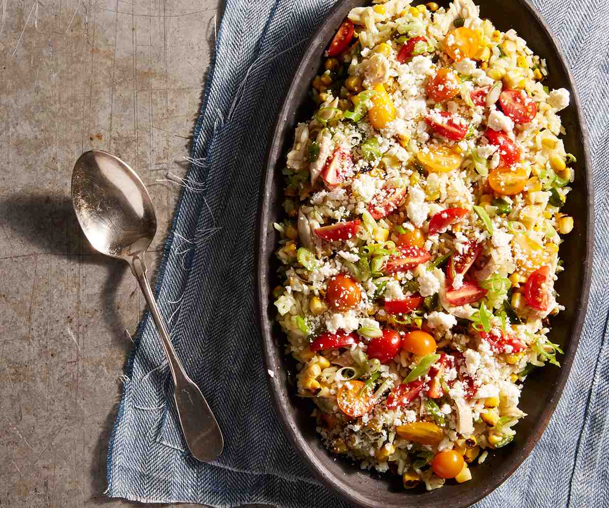 Poblano, Corn, Chicken & Rice Salad Kitch Me That