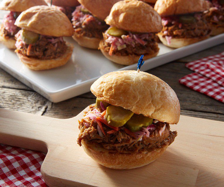 Slow Cooker Pulled Pork Sliders with Coleslaw 2024 | Under 300 Calories