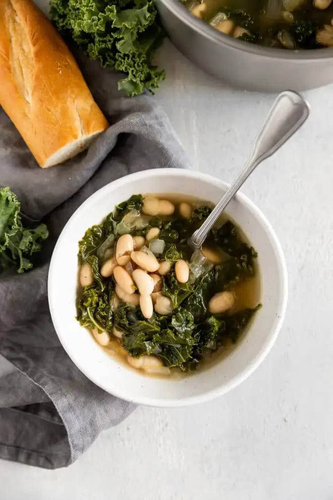 White Bean & Winter Green Soup 2024 | Health & Diet, RECIPES, Under 300 Calories