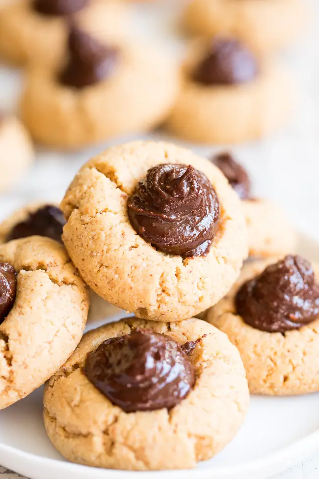 Almond Butter Thumbprint Cookies