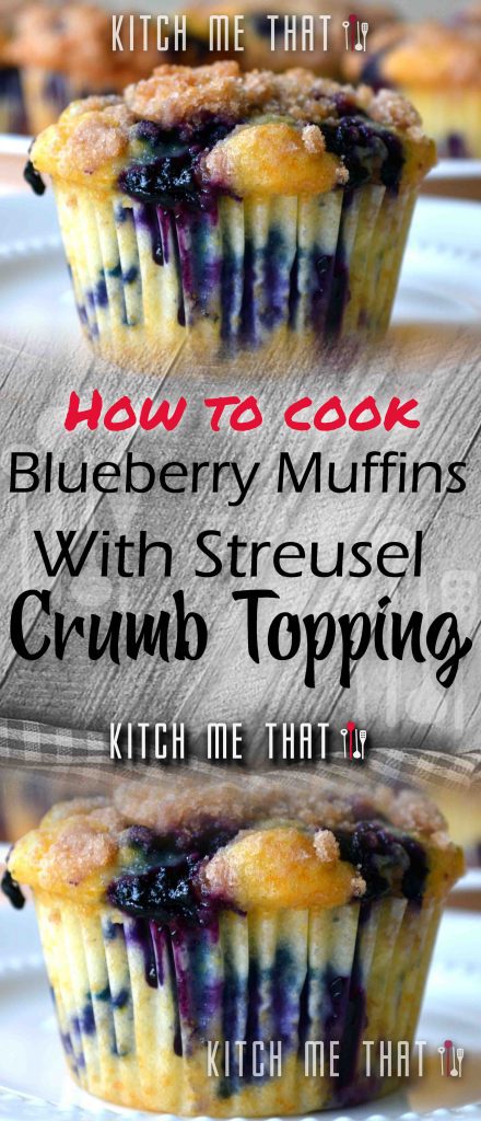 Blueberry Muffins With Streusel Crumb Topping 2025 | Dessert