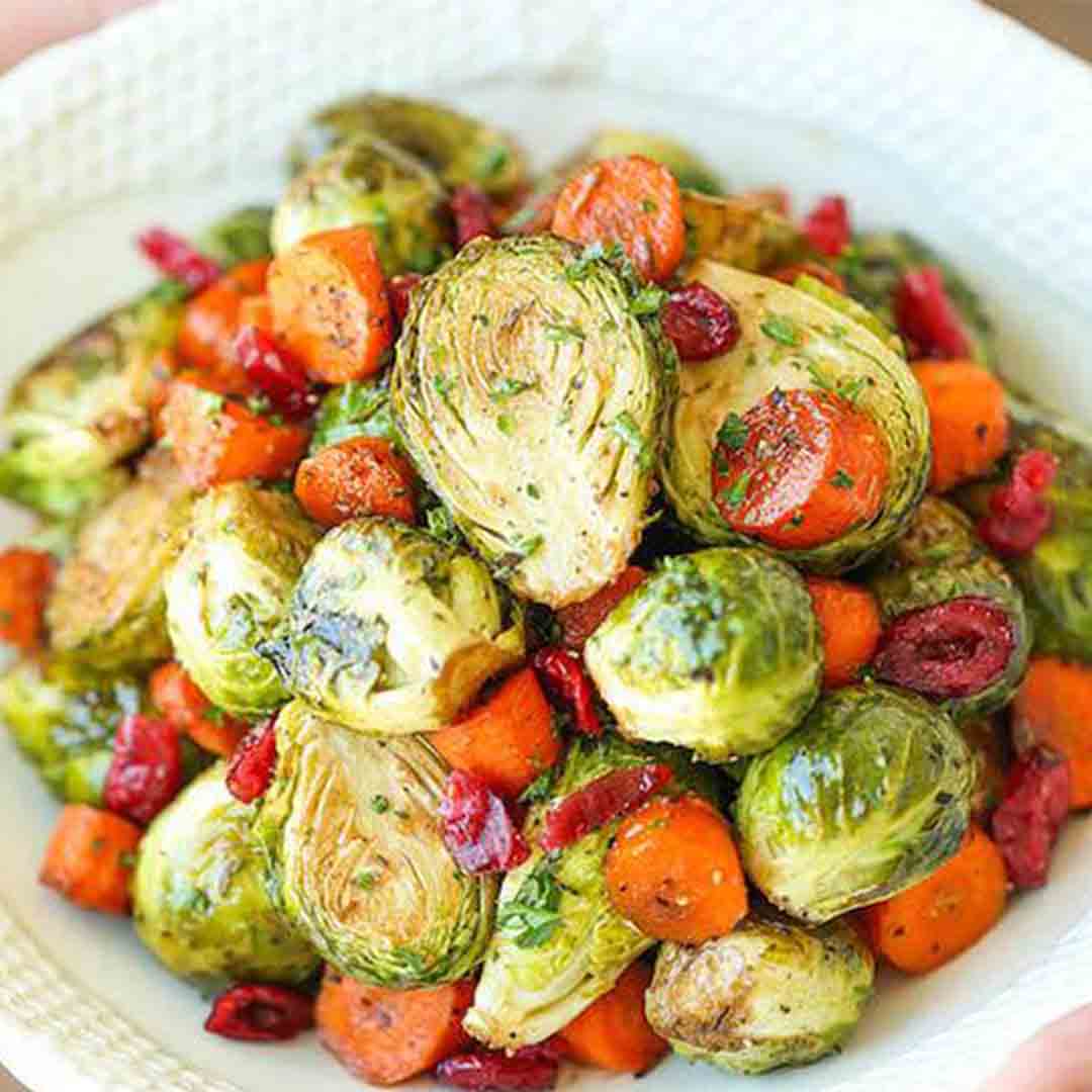 Balsamic Roasted Brussels Sprouts [Skinnyfied]