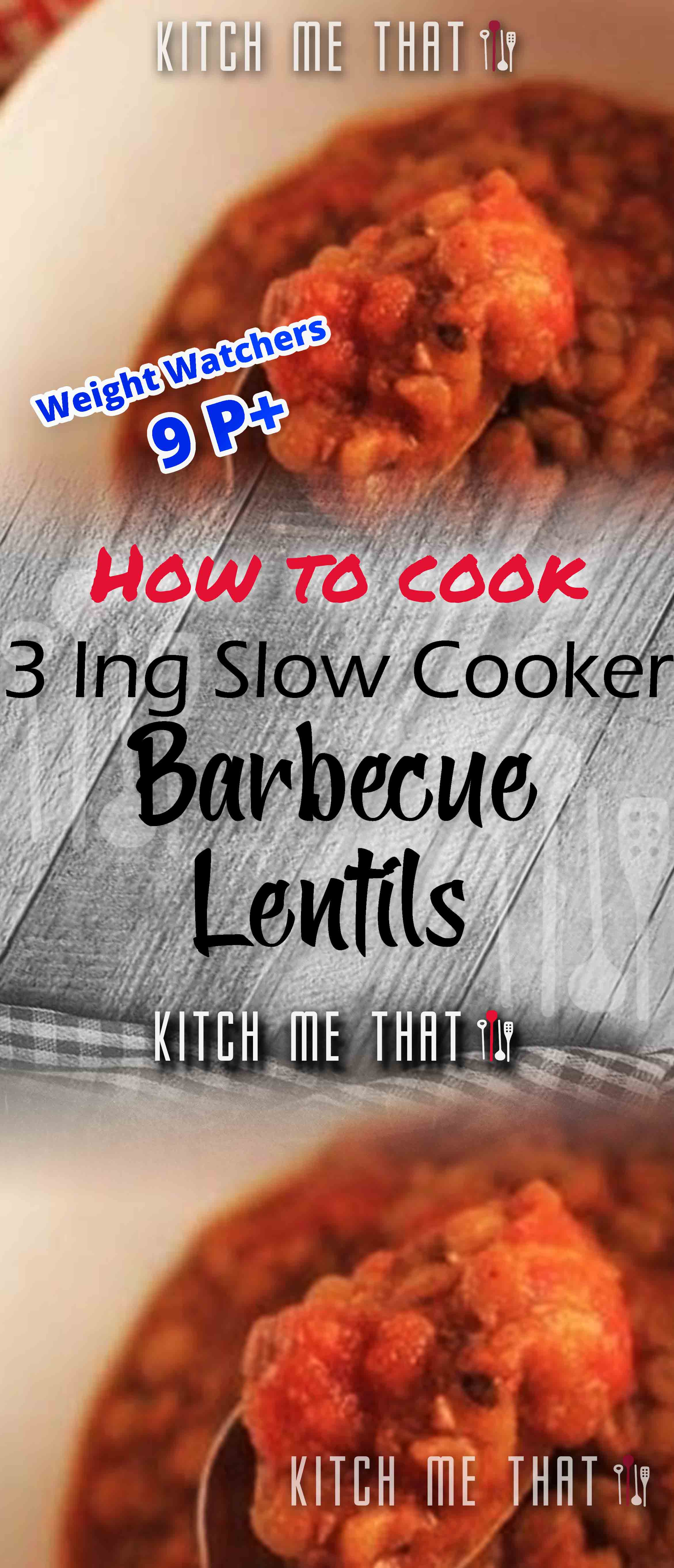 Exclusive 3 Ingredient Slow Cooker Barbecue Lentils NEW 2021