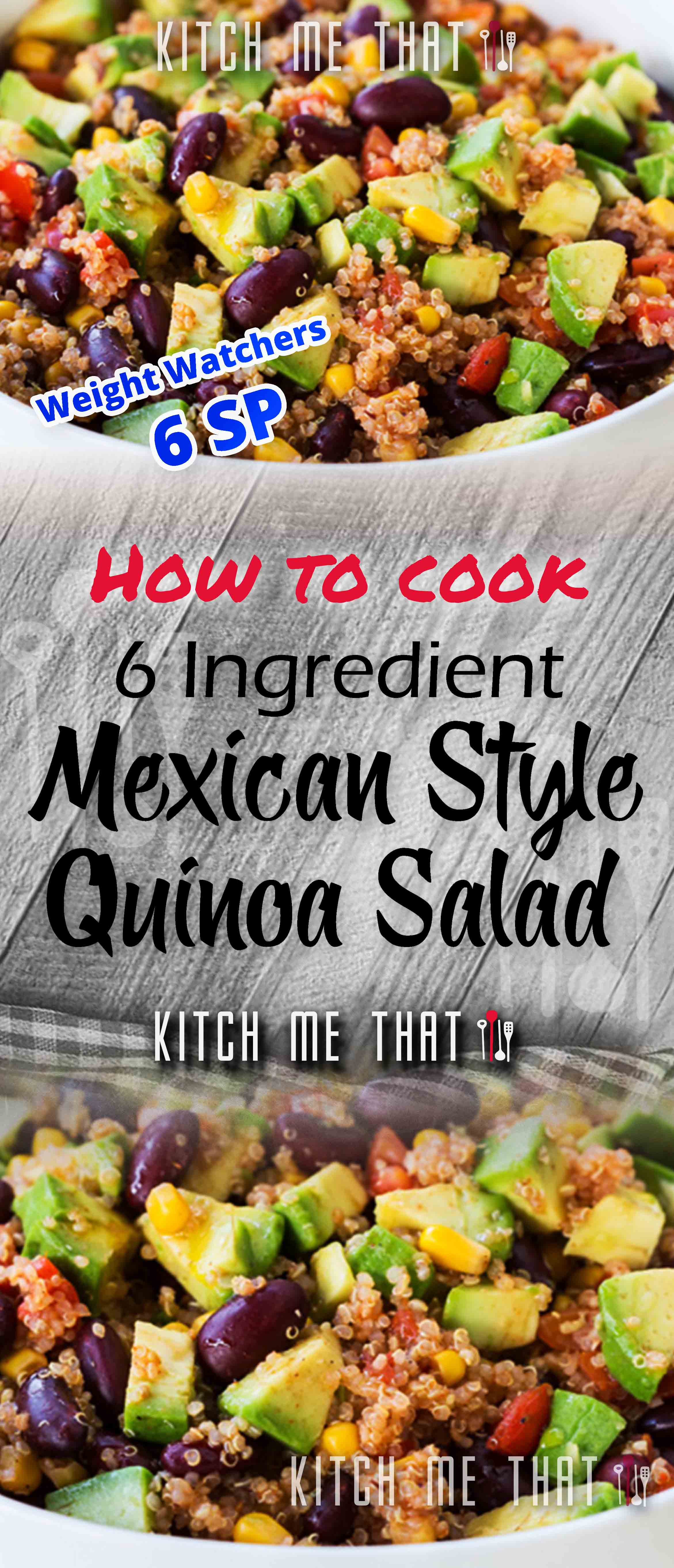 Exclusive 6 Ingredient Mexican Style Quinoa Salad NEW 2021