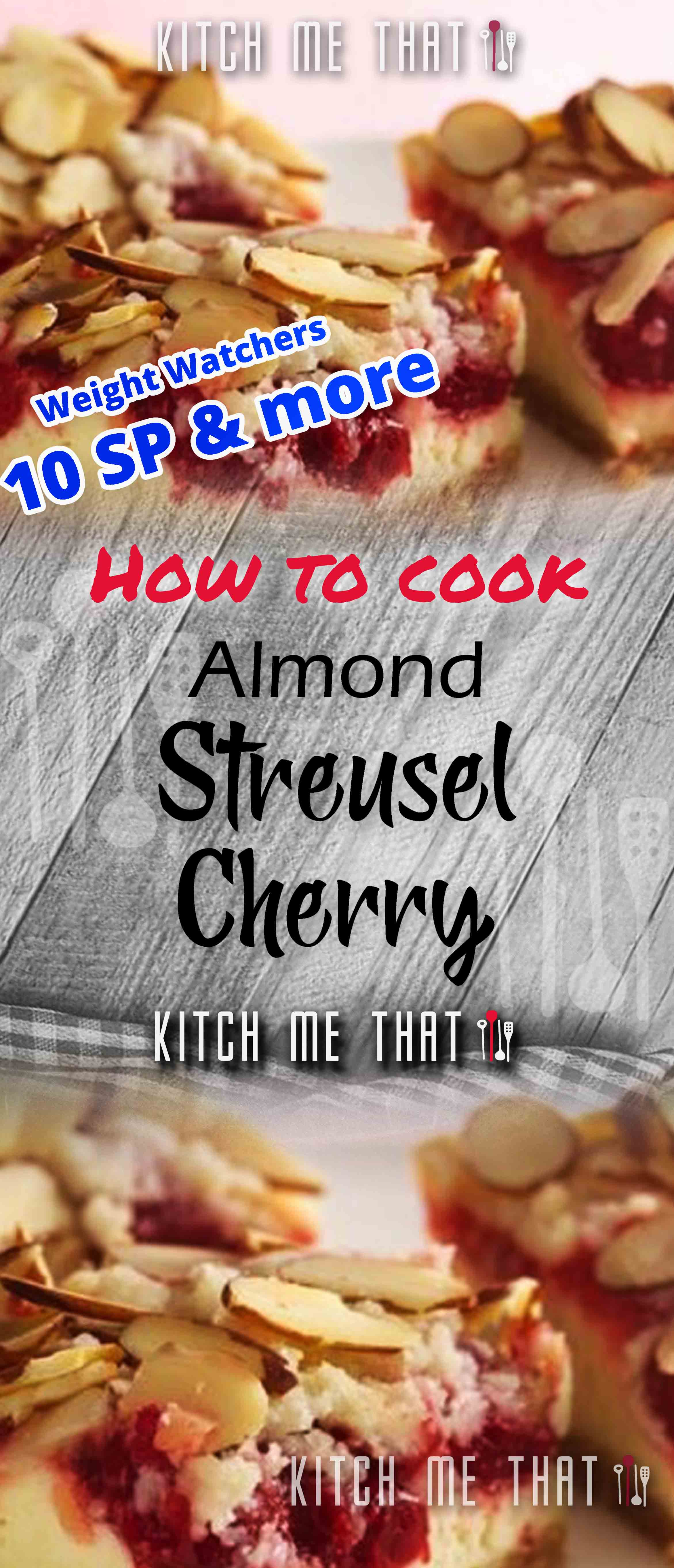 Exclusive Almond Streusel Cherry Cheesecake Bars NEW 2021