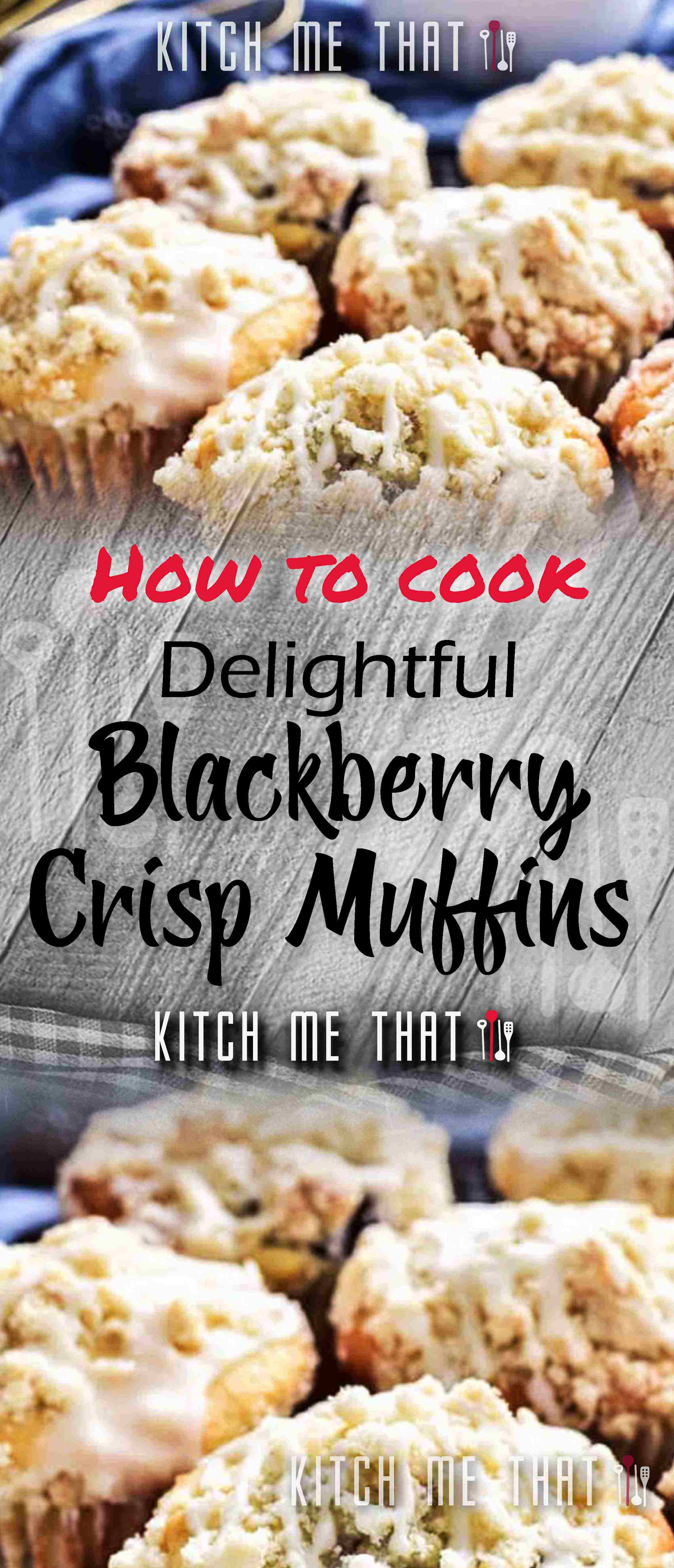 Blackberry Crisp Muffins