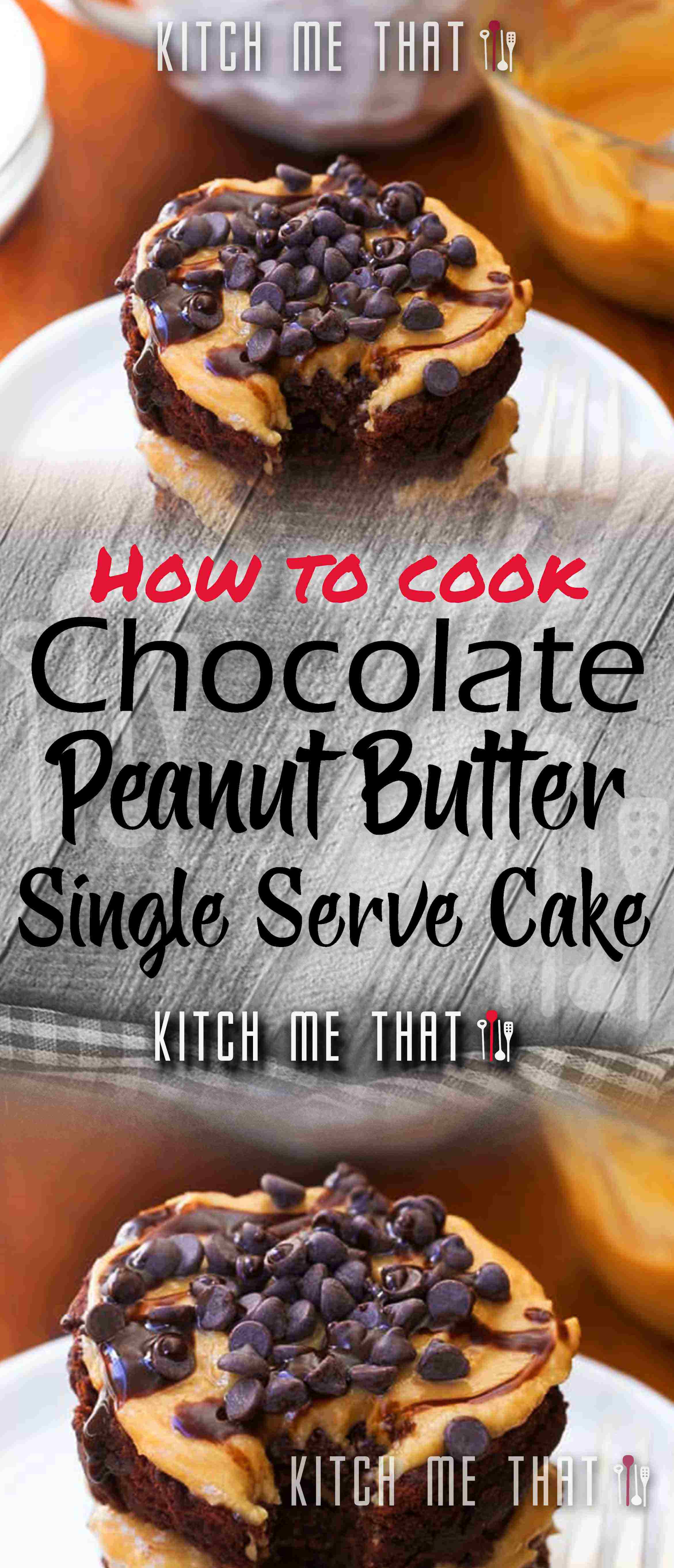 Chocolate Peanut Butter Single Serve Cake