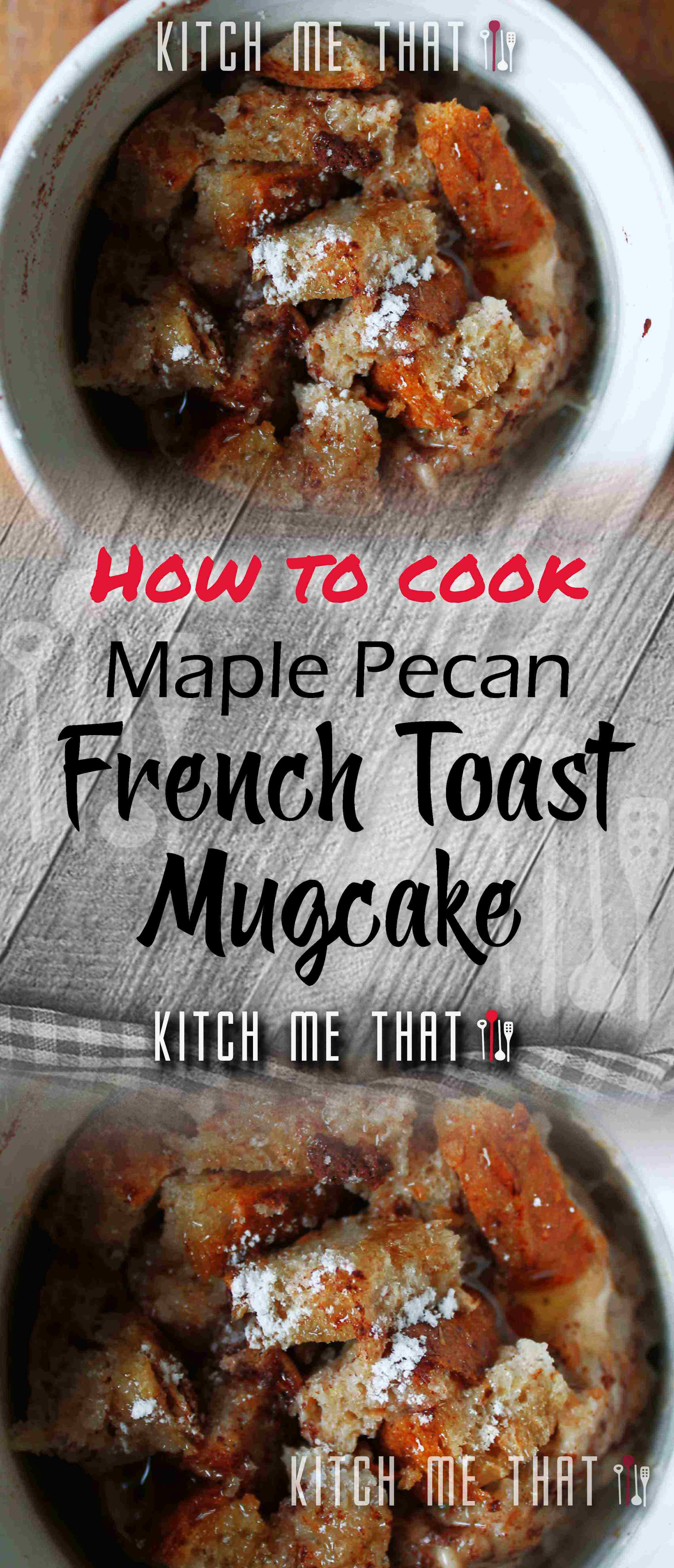 Maple Pecan French Toast Mugcake  [Under 5 Min]