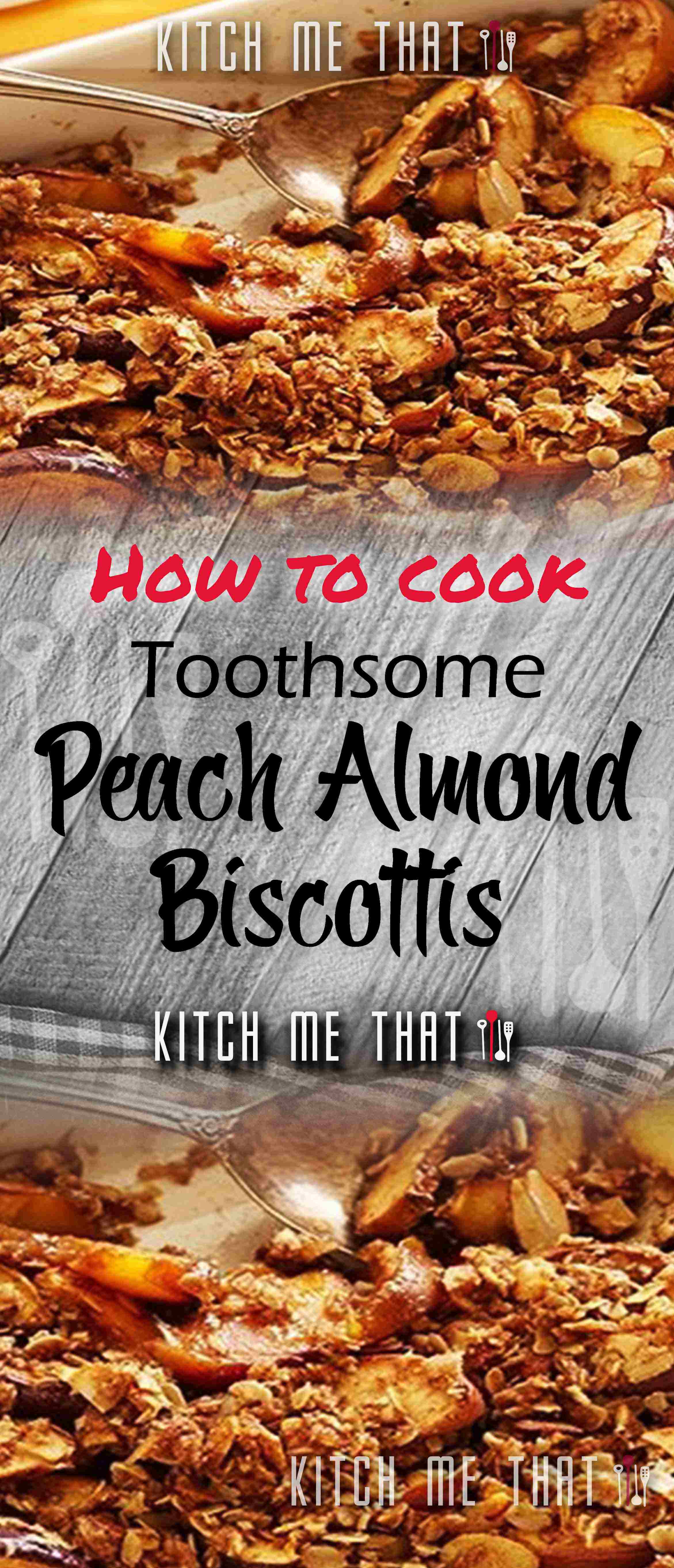 Peach Almond Biscottis