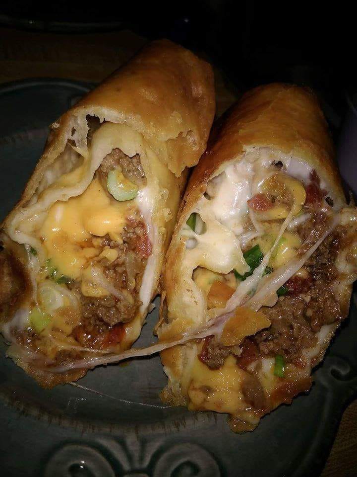 Beef and Cheese Chimichanga