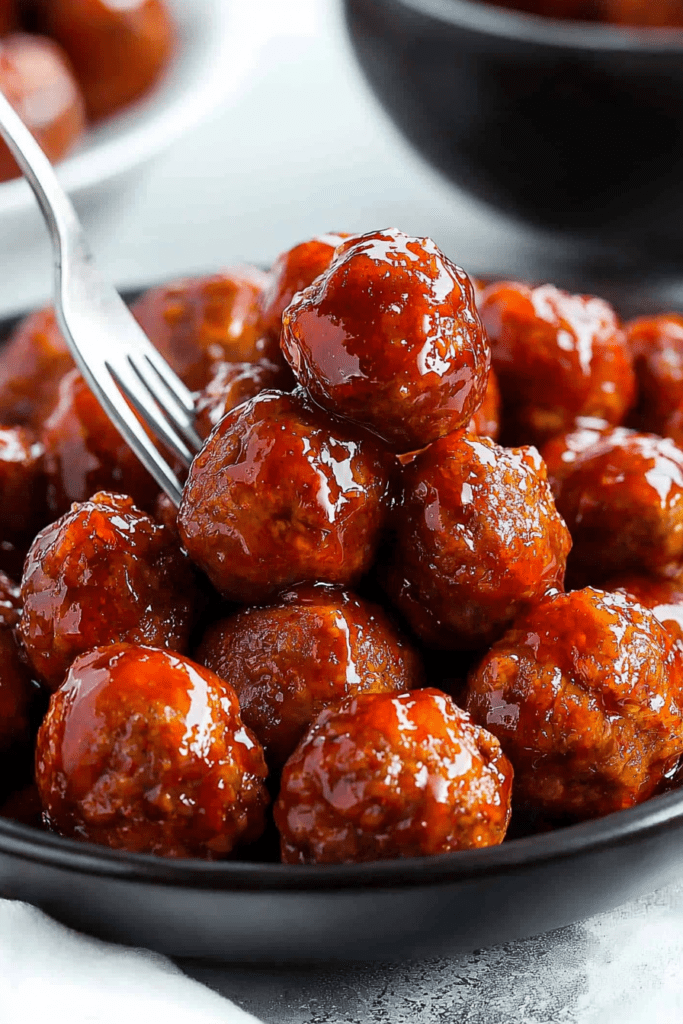 Grape Jelly Chili Meatballs