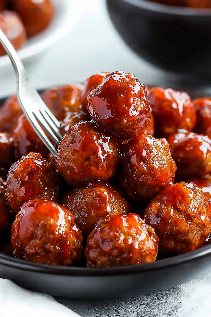 Grape Jelly Chili Meatballs