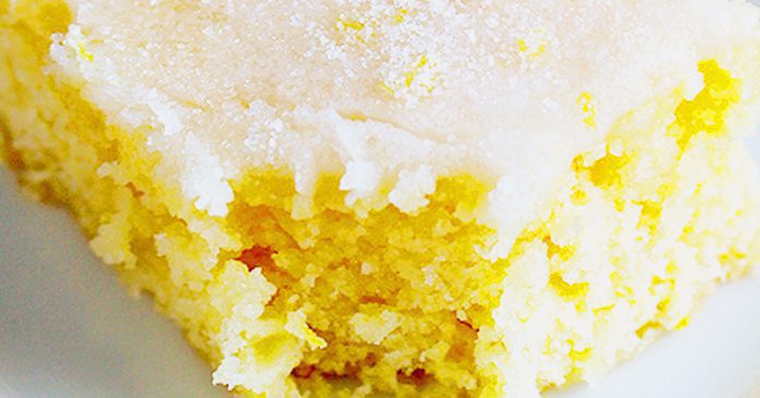 Lemon Buttermilk Sheet Cake !!
