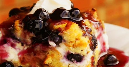 Make-Ahead Christmas Morning Blueberry French Toast