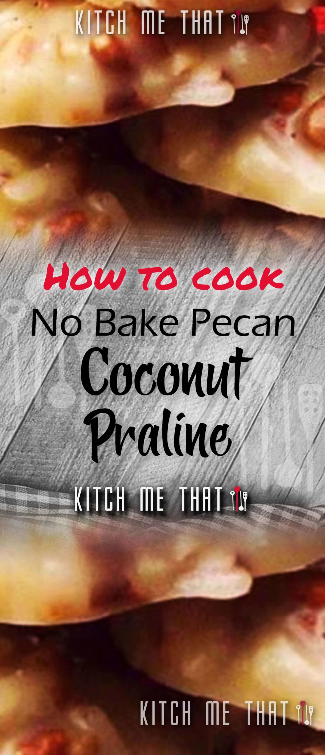 No-Bake Pecan Coconut Praline Cookies