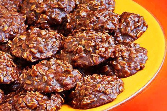 Peanut Butter Cocoa No-Bake Cookies !!