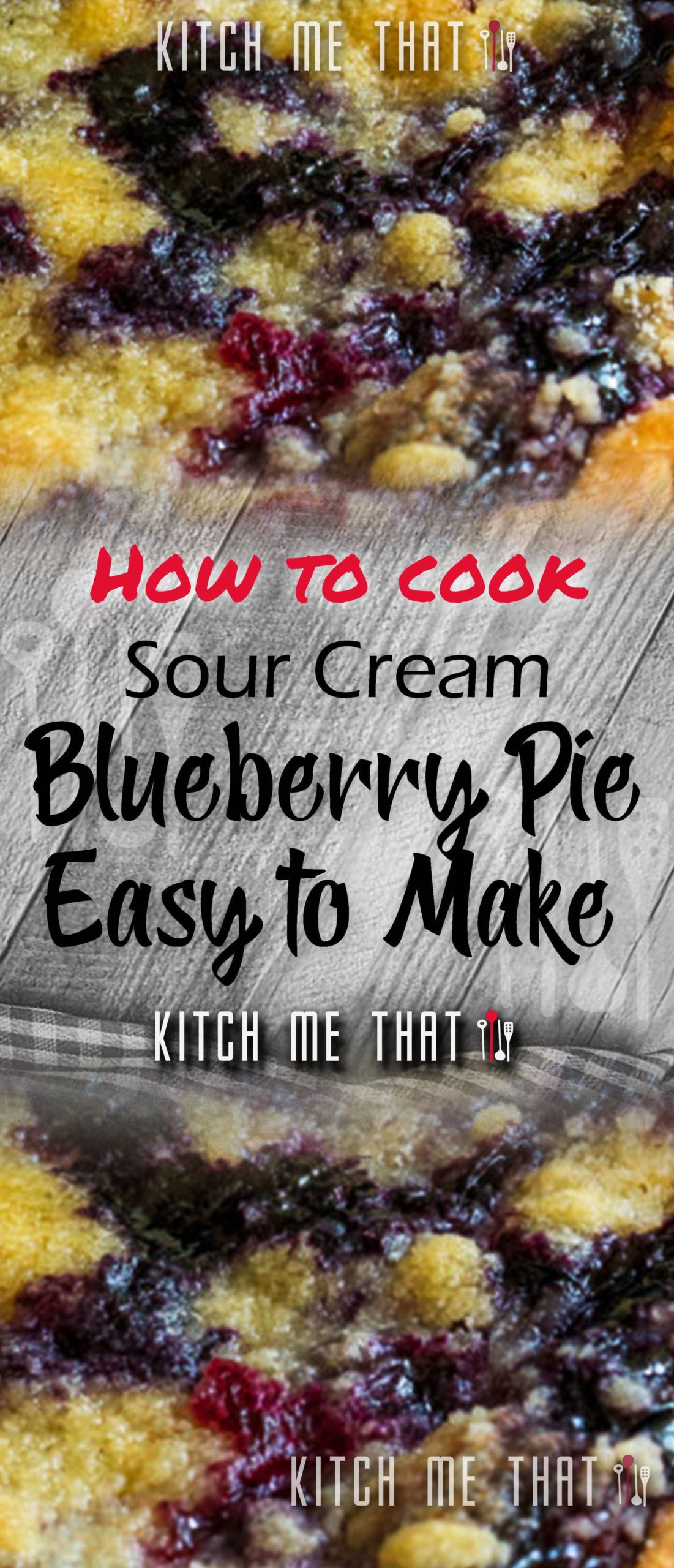 Sour Cream Blueberry Pie