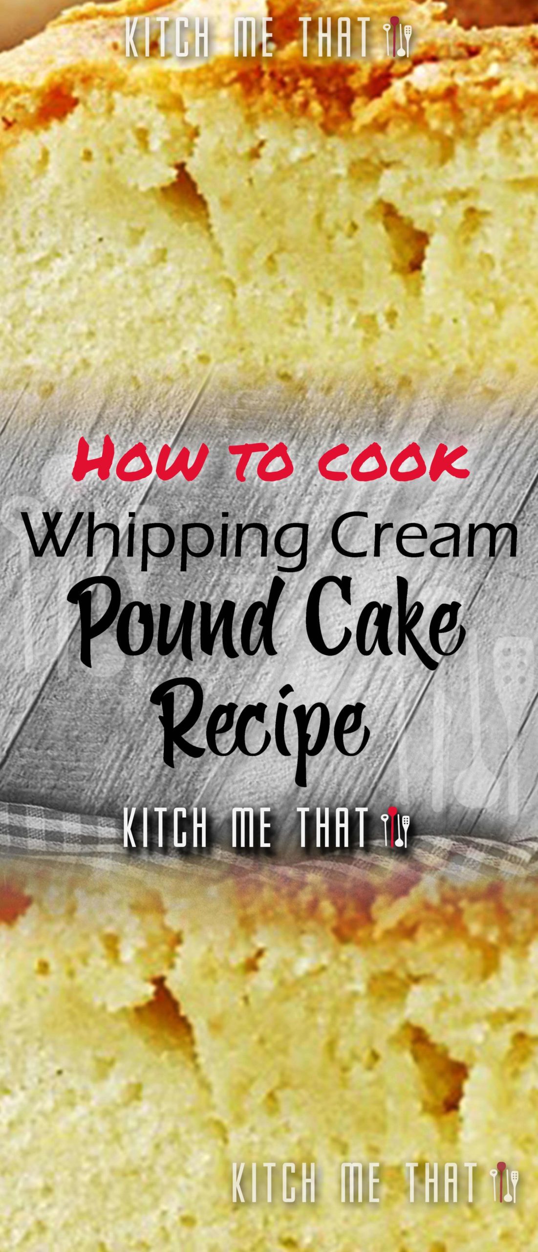 Whipping Cream Pound Cake Recipe