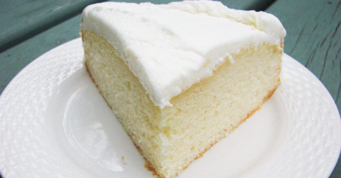 White Almond Wedding Cake !!
