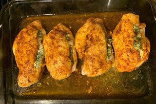 Spinach stuffed chicken