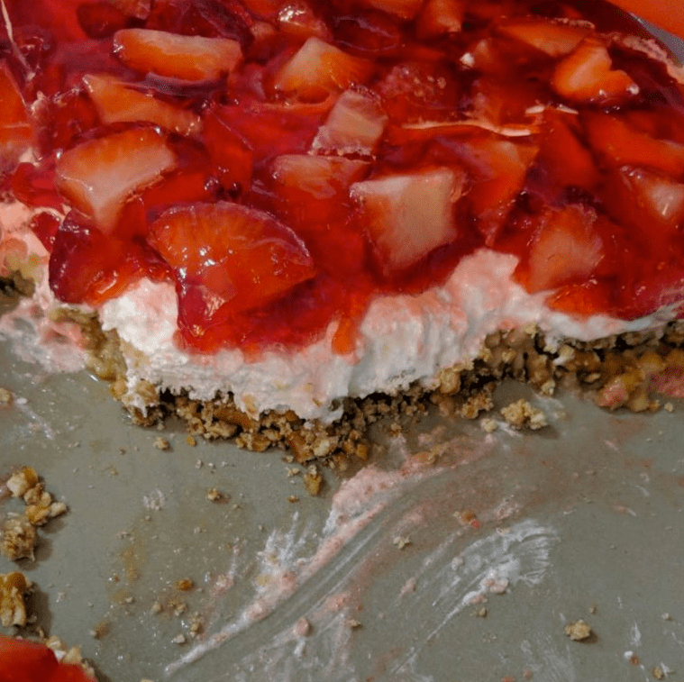 STRAWBERRY PRETZEL SALAD