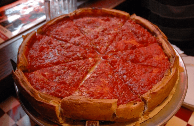 Famous Deep Dish Chicago Style Pizza