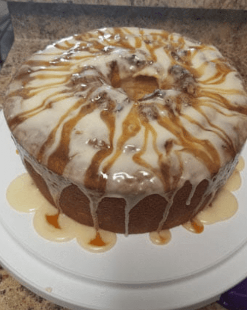 Irresistible Carmel Pecan Pound Cake