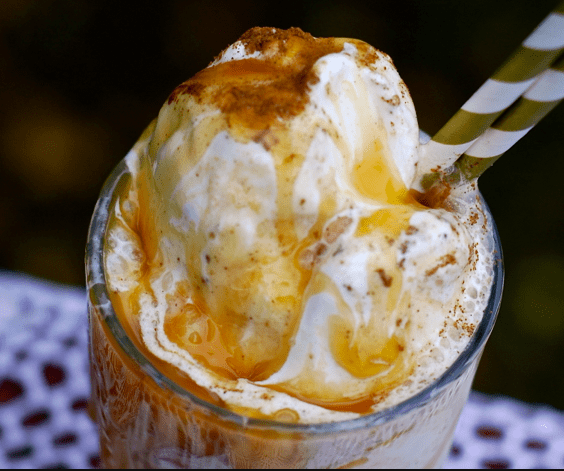 Caramel Apple Cider Float !!