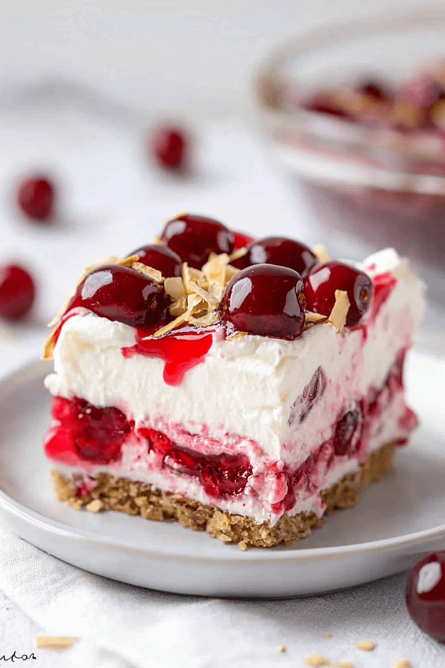 Easy Delish Cherry Cheesecake Lush !!