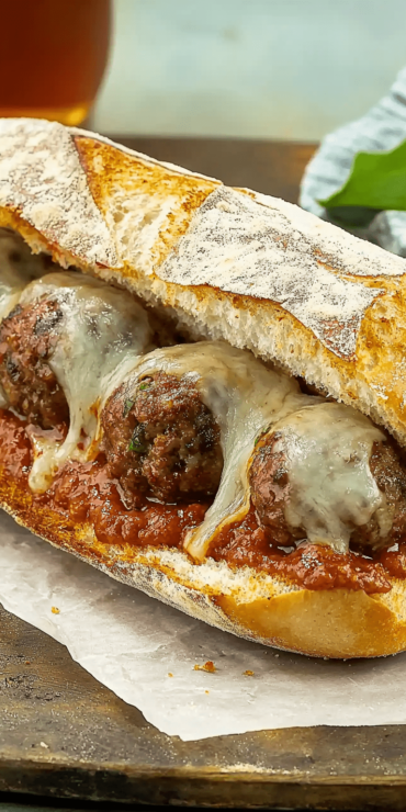 Homemade Meatball Sandwich