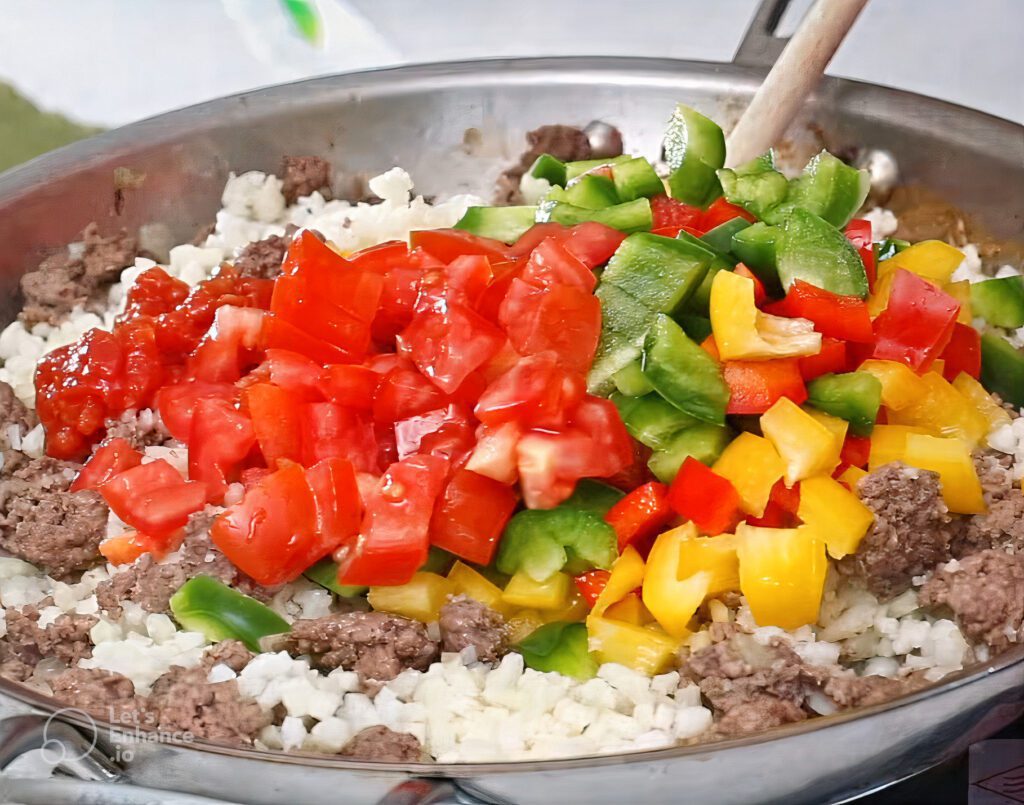 How to Make Ground Beef Stuffed Pepper Skillet 