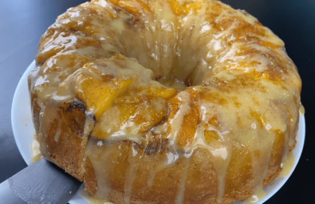 Southern Peach Cobbler Pound Cake