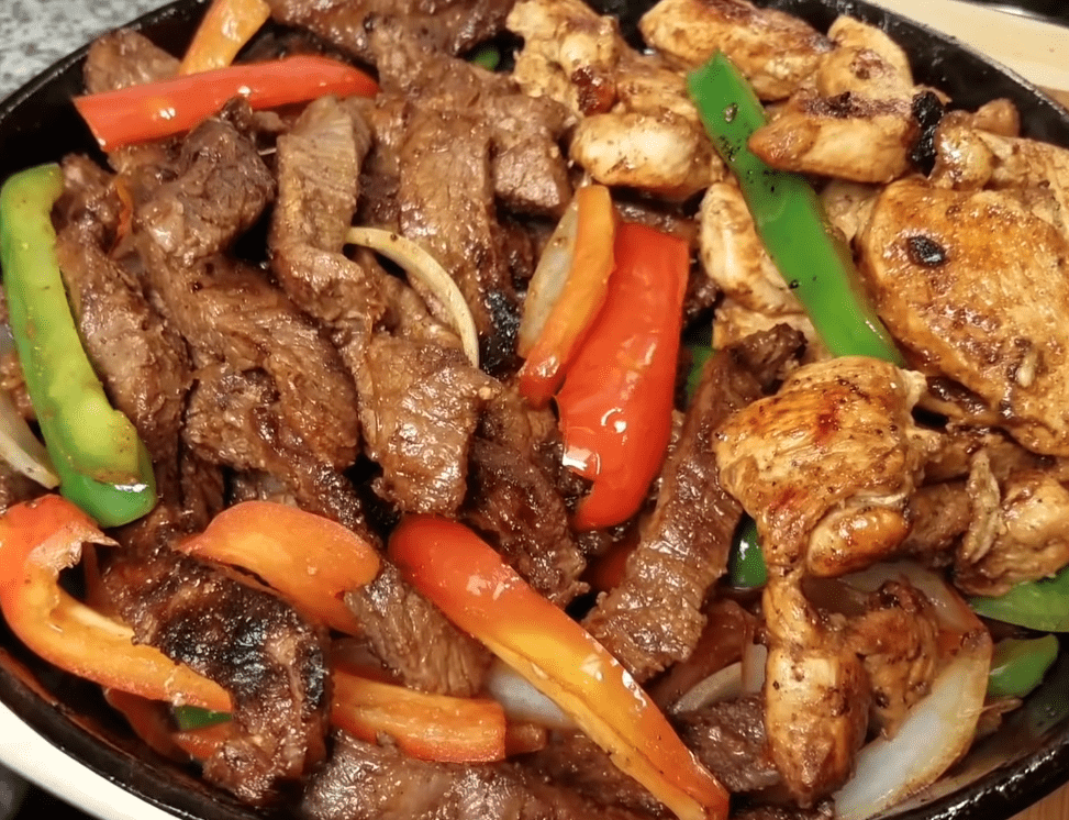 Flavorful Chicken and Beef Fajitas