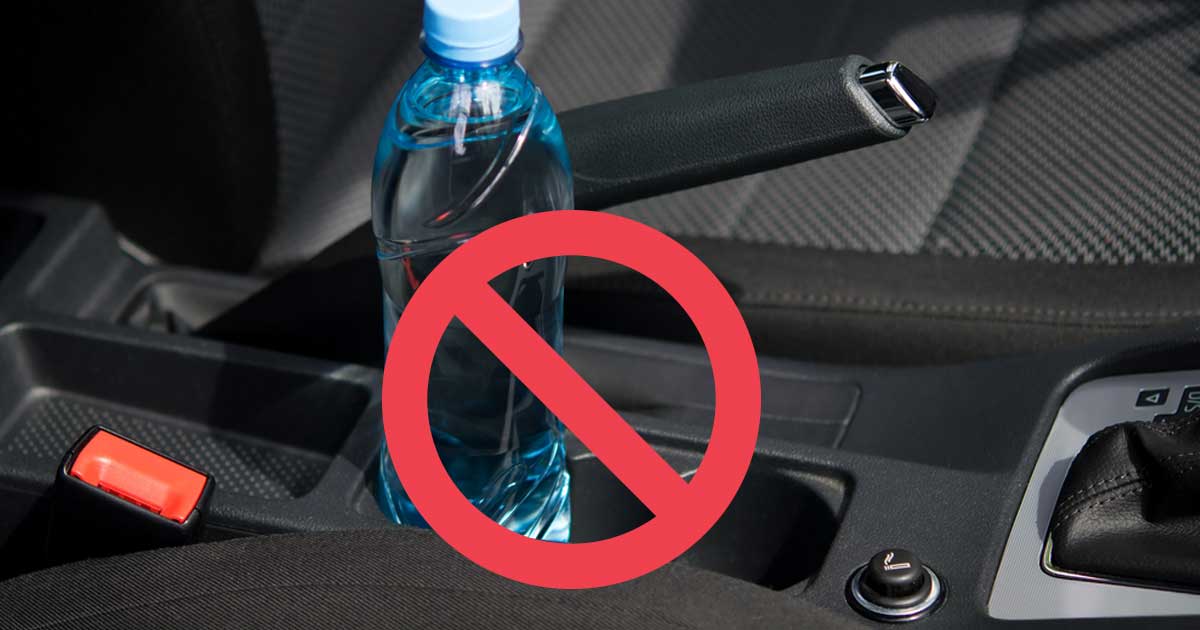 Firefighters Are Warning People Not To Leave Water Bottles In Their Cars