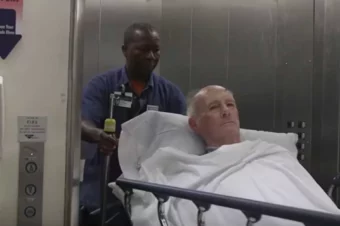 His Job Is To Take Patients To Their Rooms But Captured Camera Footage Of Him Goes Viral