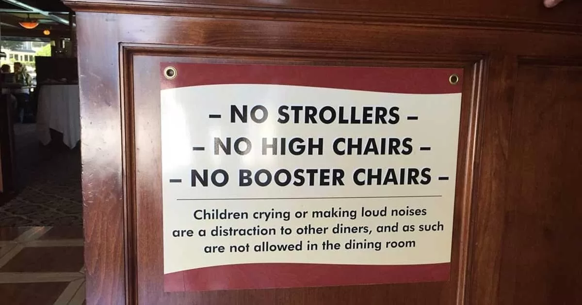 This Restaurant Bans Children Who Cry Or Make Loud Noises And People Have Strong Opinions