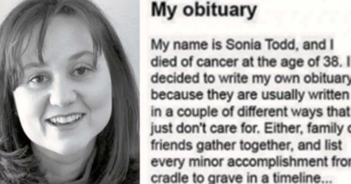 This Woman Wrote Her Own Obituary, And We All Need To Read What It Says