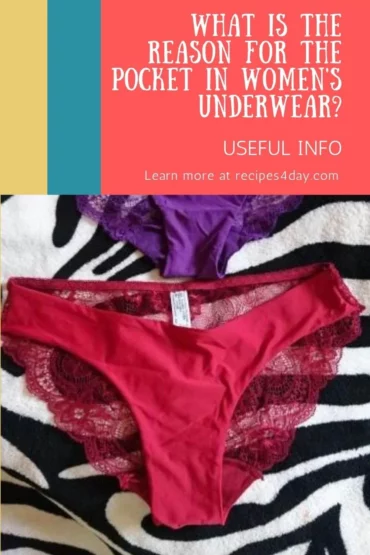 What is the reason for the pocket in women’s underwear?