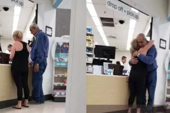 Woman captures moment when old man can’t afford to pay for his medication until stranger steps in