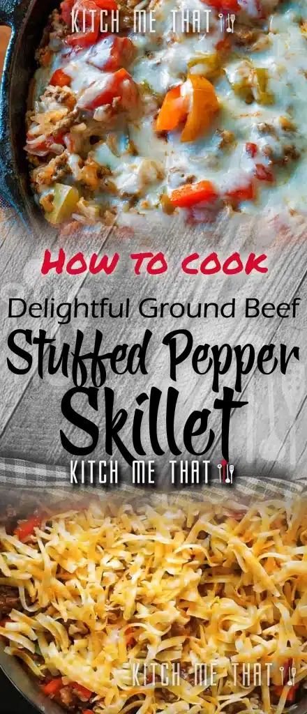 Delightful Ground Beef Stuffed Pepper Skillet